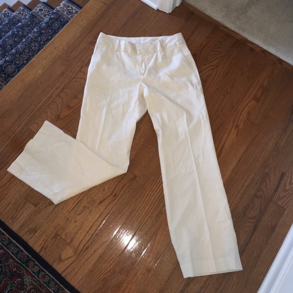 Banana Republic Cream Trousers